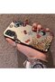 Samsung Galaxy A31 Compatible Leopard Pattern Cheetah Red Lip Cherry Mix Phone Case - 2