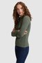 Women's Green Basic Sweatshirt 50326760-Vr017 - 4