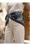 Satensi Square Shawl Women's Navy Blue - 5