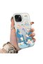 iPhone 13/14 Compatible Submarine World Cartoon Cat Printed Phone Case Shock Absorption