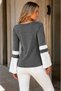 Women's Long Sleeve Spanish Sleeve Boat Neck Rhinestone Star Detail Relaxed Fit Modern Stylish Soft Casual Anthracite White Knitwear Sweater - 3