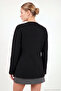 Cotton Double-Breasted Collar Side Tie Detailed Cashmere Coat Women's Cashmere Coat 681527 - 7