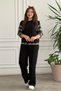 Crew Neck Plaid Detailed Set - 8