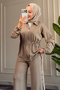 6690 - Stylish, Comfortable, Loose-Fitting Modal Fabric Women's Set with Eyelet Detail - 5