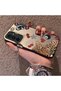 Samsung Galaxy A54 Compatible Leopard Pattern Cheetah Red Lip Cherry Mix Phone Case - 2