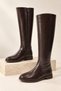 Veyona Zippered Flat Sole Casual Women's Riding Boots - 2