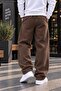 Men's Mini Lightning Motif Printed Casual Sweatpants - Loose Fit Comfortable Cut Two-Thread Sports Trousers - 2