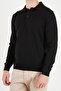 Cotton Regular Fit Buttoned Long Sleeve Polo Men's Polo 7024733 - 5