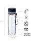 10-01101 Aveo Water Bottle 0.6L Clear & Grey – Leakproof - Wide Opening For Easy Fill - Bpa-Free - Smooth Drinking Spout - Stain And Smell Resistant - Dishwasher Safe - 4