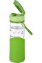Enjoy Glass Water Bottle, 0.55 litter Capacity, Green - 2