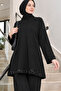 Sequin Embellished, Detailed Accessory, Suitable for Sizes 36-48, 85cm Length, Casual Evening Dress Tunic. - 3