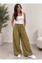 Women's Velvet Buttoned Palazo Pants - 3