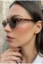 Berina Unisex Ellipse Gold Leopard Frame Ultra Light Black Sunglasses with Uv400 Filter - 4