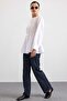 Flywheel Detailed Belted Blouse White 9836 - 5