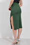 1890 Chain Detailed Skirt - Emerald Green - 4