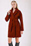 Red Brown Oversize Cashmere Coat