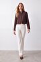 Buttoned crop jacket
