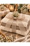 Beige Striped Chiffon Ribbon 2.5 cm – 1 Roll 20 Meters – Decorative Bow, Gift Wrapping and Organizational Decoration Ribbon - 4