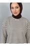 Striped Oysho Tunic-Brown - 4