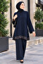 Sequin Embellished, Detailed Accessory, Suitable for Sizes 36-48, 85cm Length, Casual Evening Dress Tunic. - 2
