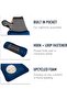 Foam Core Pillow, Regular, Navy Blue - 3