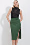 1890 Chain Detailed Skirt - Emerald Green