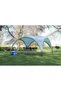 Gazebo Event Shelter Pro for Festivals, Garden and Camping, Sturdy Steel Poles Construction, Large Event Tent with Sun Protection SPF 50+,Grey,XL 4.5 x 4.5 m,169968 - 3