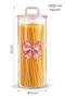 3-Piece Borosilicate Glass Jar, Storage Container 1300ml - 2