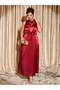 Rochie maxi, bordo - 3XL - 3