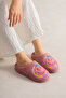 Women's Rose Dried Rose Embroidered Comfortable and Useful Non-Slip Plush House Slippers - 2