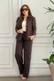 Denim Detailed Tracksuit Set with Snap Fasteners on the Front
