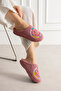 Women's Rose Dried Rose Embroidered Comfortable and Useful Non-Slip Plush House Slippers - 3