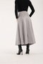 Long Suede Skirt - 90 cm Full Length Flawed Suede Skirt - 2