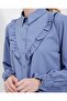 20223 ruffled long sleeve shirt - indigo - 6
