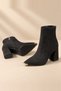 Westra Metal Toe Detailed Zippered Pointed Toe Thick Heeled Women's Boots - 4