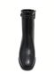 Black Crocodile Patterned Leather Women's Heeled Boots - 3