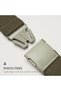 Belt Atlas A2 Elastic Stretch Belt: Heavy Duty Elastic Webbing, Non-Metal Travel Friendly Buckle - Ivy Green, One Size, Ivy Green, Onesize - 2