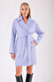 Light Blue Oversize Cashmere Coat - 2