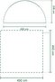 Gazebo Event Shelter Pro for Festivals, Garden and Camping, Sturdy Steel Poles Construction, Large Event Tent with Sun Protection SPF 50+,Grey,XL 4.5 x 4.5 m,169968 - 5