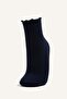 Cotton Ruffled 3-Piece Socks (Ns) - 2