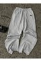 Unisex Gray Minmal Knight Printed Baggy Sweatpants Printed Premium Oversize T-Shirt - 2