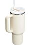 Premium Insulated Travel Tumbler with Handle & Straw – Stylish Reusable Water Bottle