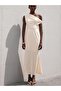 Rochie maxi, crem - L - 4