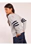 Girl's Boat Neck Knit Sweater Gray - 3
