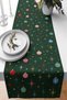 Decorative Table with Christmas Ornaments and Colorful Star Motifs Digital Printed for Winter Table Design Ru - 2