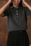 Colorful Buttoned Knitted Blouse - 2