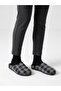 Men's House Slippers Plaid Felt Towel Soft - 2