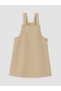 Beige Girls' Salopet Dress