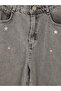 Esvab • Modern & Distinctive Baggy Fit Embroidered Girls' Jean Pants - 3