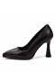 Women's Pointed Toe Thin Heeled Classic Evening Dress Shoes with Platform Detail - 4